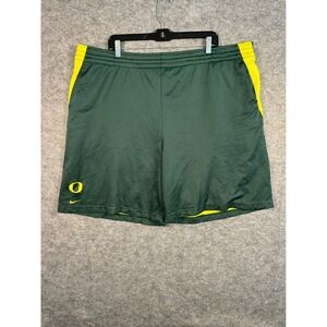 Nike Team Oregon Ducks Basketball Shorts‎ XXL Green Yellow Athletic Mens